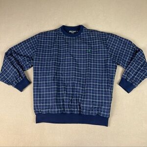 Polo Golf Ralph Lauren Shoulder Zip Lined Pullover Windbreaker Jacket. Sz L